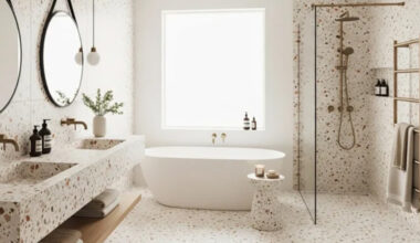 terrazzo in the bath real world tactics for a waterproof low maintenance showpiece
