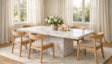 How to Style a Dining Room with Marble Furniture