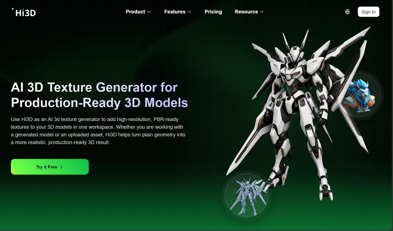 Hi3D V Redefining AI 3D Creation from Digital Inspiration to Physical Innovation