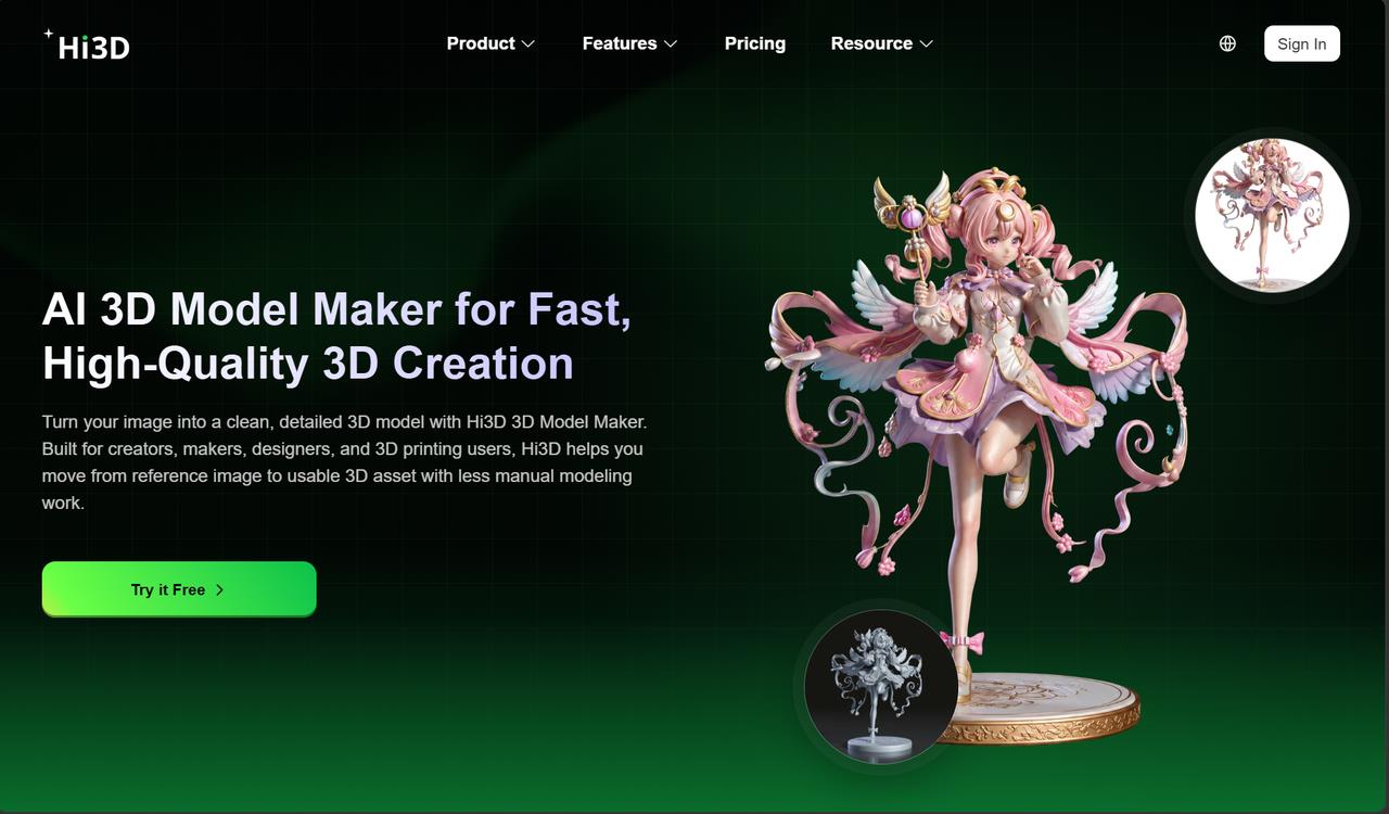 Hi3D V3 Redefining AI 3D Creation from Digital Inspiration to Physical Innovation