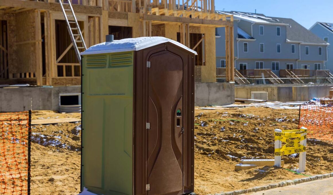 Portable Toilet Placement Strategies for New Home Construction