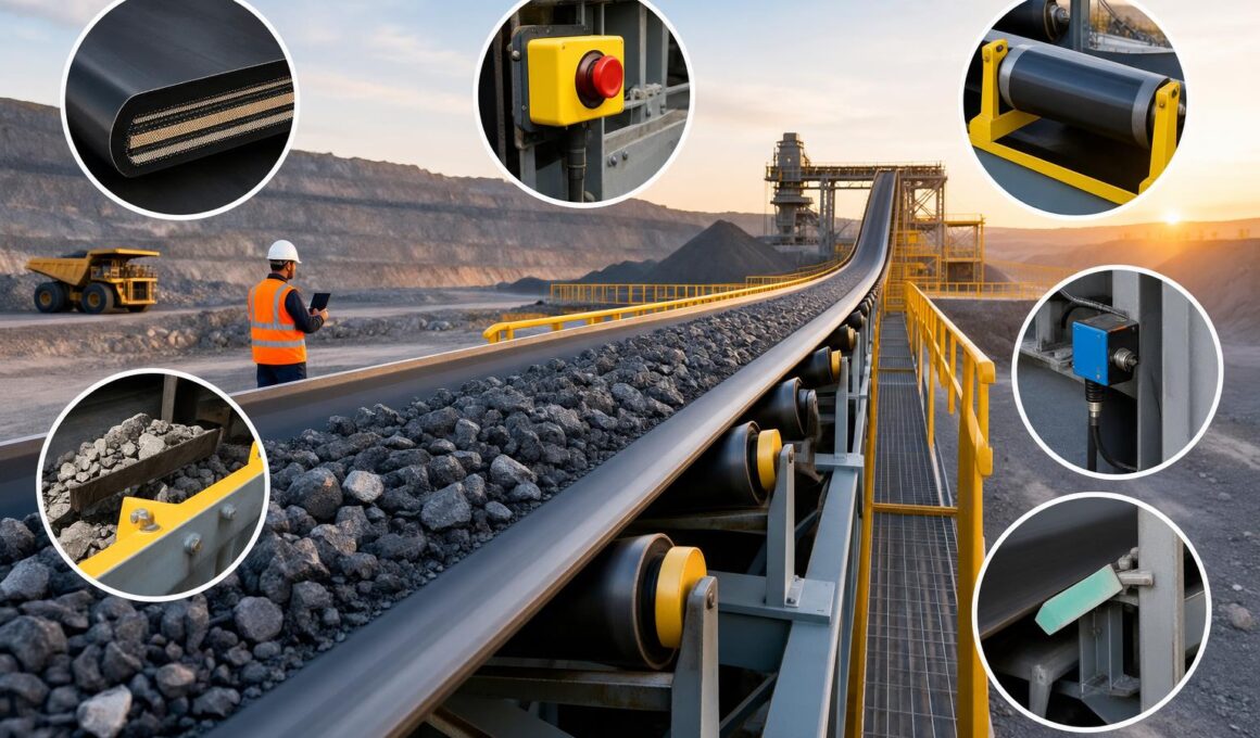 Important Features for a Mining Conveyor Belt System