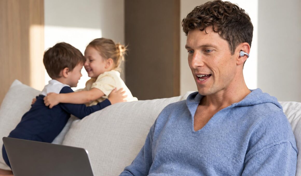 How Open Ear Earbuds Help Parents Work from Home