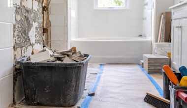 Preparing for a Bathroom Remodel by Planning Demolition Debris Before Construction Begins